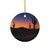 Twilight Desert Dreams - Decorative Ceramic Ornaments, Double-Sided (1pc, 3pcs, 5pcs, 10pcs)