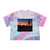 Twilight Desert Dreams - Women's Tie-Dye Crop Tee