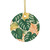 Tropical Leaf Fusion - Ceramic Ornaments, 2-Side Print, (1pc, 3pcs, 5pcs, 10pcs)