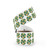 Tropical Leaf Fusion - Round Sticker Label Rolls