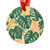 Tropical Leaf Fusion - Acrylic Ornament with Ribbon