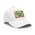 Tropical Leaf Fusion - Dad Hat with Leather Patch (Rectangle)