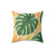 Tropical Leaf Fusion - Faux Suede Square Pillow