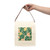 Tropical Leaf Fusion - Canvas Lunch Bag With Strap