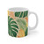 Tropical Leaf Fusion - 11oz White Mug