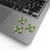 Tropical Leaf Fusion - Square Sticker Label Rolls