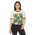 Tropical Leaf Fusion - Unisex Cotton Ringer T-Shirt