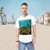 Dancing Sea Turtles - Men's Jersey Curved Hem Tee
