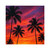 Electric Sunset Vibes - Square Stickers, Indoor\Outdoor