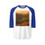 Golden Hour Valley - Unisex Three-Quarter Sleeve Raglan Shirt
