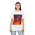 Electric Sunset Vibes - Unisex Sueded T-Shirt