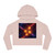 Quantum Pulse - Women’s Cropped Hooded Sweatshirt