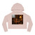 Whimsical Reading Retreat - Women’s Cropped Hooded Sweatshirt