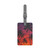 Electric Sunset Vibes - Saffiano Polyester Luggage Tag, Rectangle