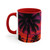 Electric Sunset Vibes - Colorful Accent Mugs, 11oz