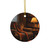 Whimsical Reading Retreat - Decorative Ceramic Ornaments, Double-Sided (1pc, 3pcs, 5pcs, 10pcs)