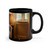 Whimsical Reading Retreat - Black Coffee Mug, 11oz