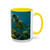 Dancing Sea Turtles - Accent Coffee Mug (11, 15oz)