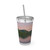 Whispers of Harmony - Sunsplash Tumbler with Straw, 16oz