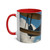 Skyward Soar - Two-Tone Coffee Mugs, 11oz
