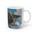 Skyward Soar - White Ceramic Mug, 11oz and 15oz