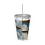 Skyward Soar - Sunsplash Tumbler with Straw, 16oz