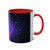 Cosmic Frontier - Two-Tone Coffee Mugs, 11oz