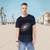 Luminous Galactic Halo - Men's Jersey Curved Hem Tee
