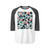Dynamic Overlap - Unisex Three-Quarter Sleeve Raglan Shirt