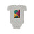 Prismatic Equilibrium - Infant Fine Jersey Bodysuit Prismatic Equilibrium - Infant Fine Jersey Bodysuit