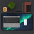 Cosmic Aurora Dream - Desk Mat