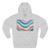 Liquid Wave Flow - Three-Panel Fleece Hoodie
