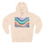 Liquid Wave Flow - Three-Panel Fleece Hoodie