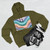 Liquid Wave Flow - Three-Panel Fleece Hoodie