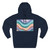 Liquid Wave Flow - Three-Panel Fleece Hoodie