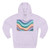 Liquid Wave Flow - Three-Panel Fleece Hoodie