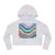 Liquid Wave Flow - Women’s Cropped Hooded Sweatshirt