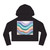 Liquid Wave Flow - Women’s Cropped Hooded Sweatshirt