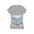 Liquid Wave Flow - Women's Jersey Short Sleeve Deep V-Neck Tee
