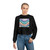 Liquid Wave Flow - Women's Cropped Fleece Pullover
