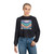 Liquid Wave Flow - Women's Cropped Fleece Pullover