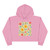 Whimsical Floral Waltz - Crop Hoodie