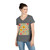 Whimsical Floral Waltz - Ladies' V-Neck T-Shirt