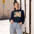 Botanical Bliss Escape - Women's Cropped Fleece Pullover