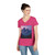 Misty Mountain Morning - Ladies' V-Neck T-Shirt