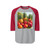 Tropical Fruit Fiesta - Unisex Three-Quarter Sleeve Raglan Shirt