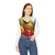 Tropical Fruit Fiesta - Women's Long Sleeve V-neck Shirt (AOP)