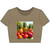 Tropical Fruit Fiesta - Women’s Poly-Cotton Crop Tee