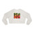 Tropical Fruit Fiesta - Women's Cropped Fleece Pullover