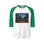 Chicago River Reflections - Unisex Three-Quarter Sleeve Raglan Shirt